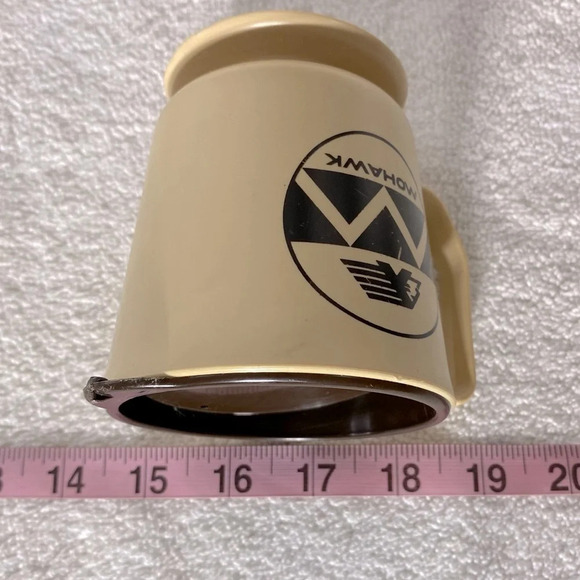 Vintage Mohawk Gas Station Plastic  Travel Mug Coffee Cup To Go Cup With Lid - Picture 11 of 12